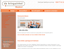 Tablet Screenshot of kringwinkel.com